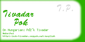 tivadar pok business card